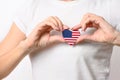 Love the USA. American patriotism concept Royalty Free Stock Photo