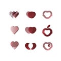 love valentine logo bundles vector design template