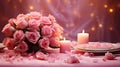 love valentine roses background