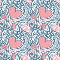 Love Valentine seamless pattern