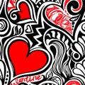 Love Valentine seamless pattern Royalty Free Stock Photo