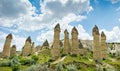 Love valley at Cappadocia, Anatolia, Turkey. Royalty Free Stock Photo