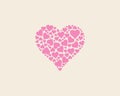 Love vector pattern Royalty Free Stock Photo