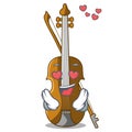 In love violin in the cartoon music room