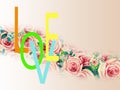 Love wallpaper Roses pink flowers