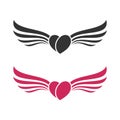 Love Wing Logo Template Illustration Design. Vector EPS 10