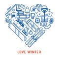 Love Winter Lifestyle Background