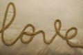 Love word embroidery