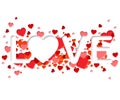 Love Word Represents Adoration Heart And Romance