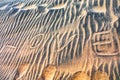 Love written in the sand on the beach Royalty Free Stock Photo