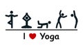 Love yoga logo icon, balance Ã¢â¬â 