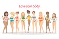 Love your body. Royalty Free Stock Photo