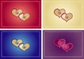 lovecard variations Royalty Free Stock Photo