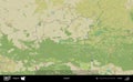 Lovech outlined, Bulgaria. Topographic Humanitarian Royalty Free Stock Photo
