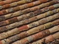 Roof tiles, Albarracin, Spain Royalty Free Stock Photo