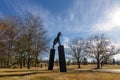 Sculptures on the lawn, Benson Sculpture Garden, Loveland, Colorado.