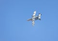 The Great Colorado Airshow 2021 in Loveland, Colorado. The plane above Boyd Lake Royalty Free Stock Photo