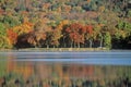 Lovell Lake on Route 150 NH in Autumn Royalty Free Stock Photo