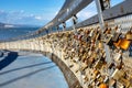 Lovelocks on the Ponte del Mare Royalty Free Stock Photo