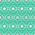 Lovely Abstract Flower Seamless Pattern Background Wallpaper