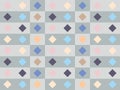 Lovely abstract pattern with multicolor rhombuses on grey background