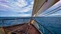 Lovely afternoon sailing on the bay Royalty Free Stock Photo