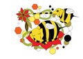 lovely animation mutants of elephants bees