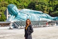 Lovely asain woman at Nanzo-in Temple