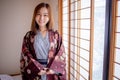 Lovely Asian Girl wearing Yukata japanese