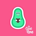 Lovely Avocado Sticker