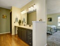 Lovely bathroom connected to master bedroom.