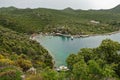 Lovely bay and beach, located on a Lycian way at Saba in ancient sites archeological locaion, near Kas Royalty Free Stock Photo