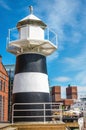 Lovely black and white lighthouse in Oslo, Norway