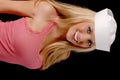 Lovely Blond Sailor Girl Royalty Free Stock Photo