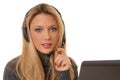 Lovely blond Woman On Telephone Royalty Free Stock Photo