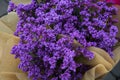 Lovely bouquet of purple flowers, limonium