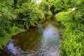 River Darent at Lullingstone Roman Villa, Darenth Valley, Kent, England Royalty Free Stock Photo