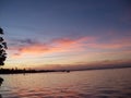 A lovely colorful Florida Keys Sunset Royalty Free Stock Photo