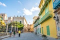 Lovely and colorful street in La Havana Old City Royalty Free Stock Photo