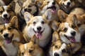 Lovely corgi background. Generative AI Royalty Free Stock Photo