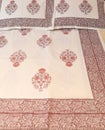 Flower design cotton bedsheet with delicate design