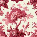 Generative AI:  Damask vintage floral seamless pattern background Royalty Free Stock Photo