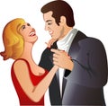 Lovely dancing couple Royalty Free Stock Photo