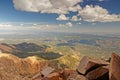 View from Pikes Peak near Colorado Springs in Colorado Royalty Free Stock Photo