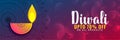 Lovely diwali festival disount banner or coupon design