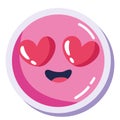 lovely emoji pink comic