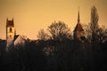 Lovely evening view of Argau, Royalty Free Stock Photo