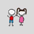 lovely family icon Royalty Free Stock Photo