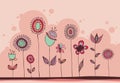 Lovely floral doodle