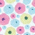Lovely flowers seamless pattern background Royalty Free Stock Photo